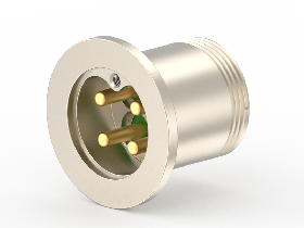 圆形真空连接器Z-S-KF25-0435L（KF25 4P 公针3.5mm）